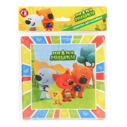 Салфетка, Ми-Ми-Мишки, 33см 12шт