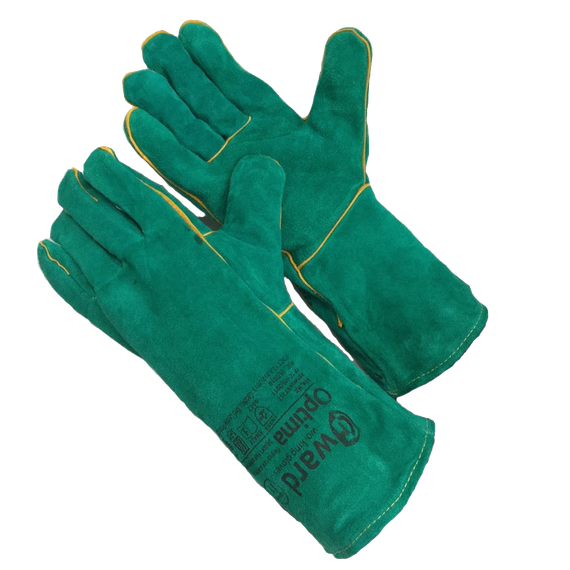 Краги GWARD Optima, из спилка, зеленого цвета
