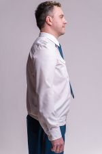 Рубашка МЧС мужская белая, длинный рукав