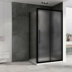 Душевой уголок ABBER Schwarzer Diamant AG30170BMH-S70BM 170х70 стекло матовое/профиль черный