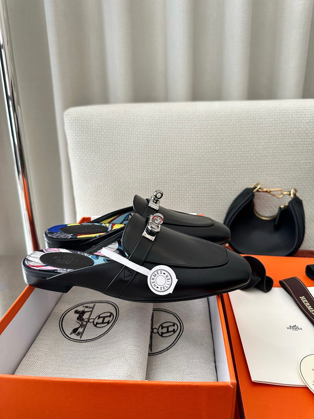 Сабо из натуральной кожи