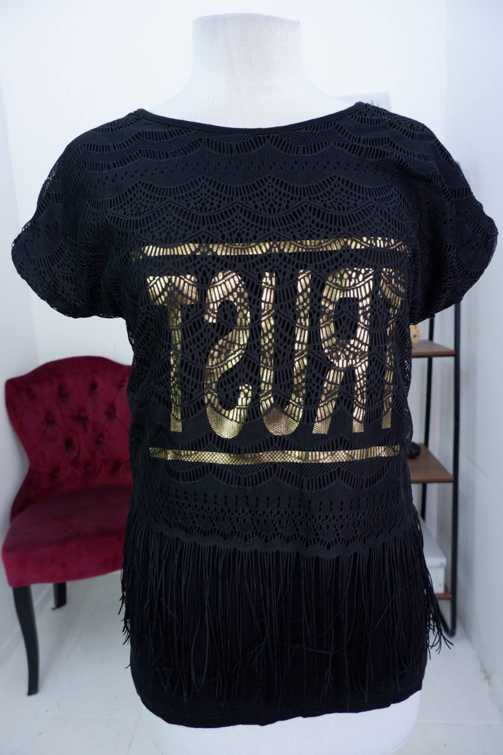 Футболка FIXAY гипюровая, маркировка М, 46 размер, новая