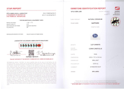 Сапфир, Овал, 3 шт / 7,08 карат, Шри-Ланка