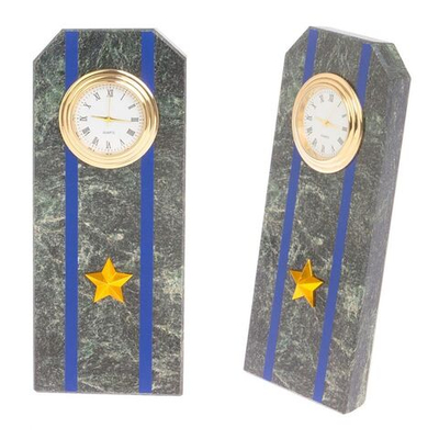 Часы "Погон майор ФСБ, ФСО" камень змеевик