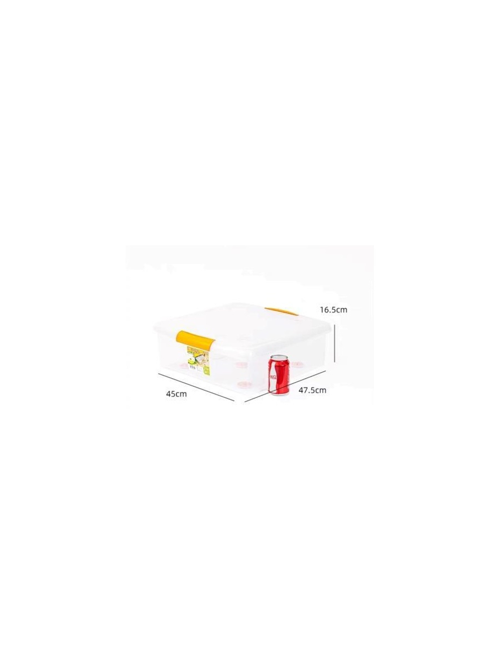 Короб для хранения IRIS THIN BOX 35л, прозрачный