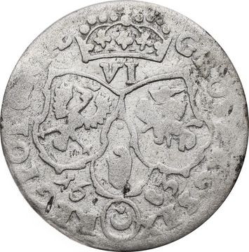 6 грошей 1683 Польша, Герб Лелива - полумесяц и звезда