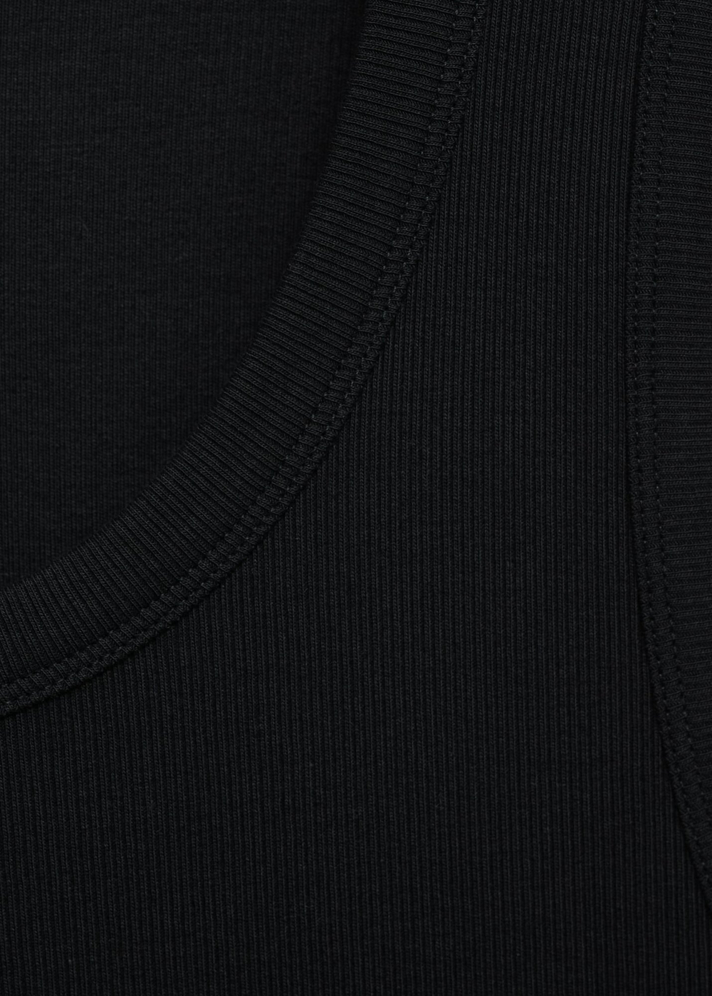 Майка в рубчик slim fit