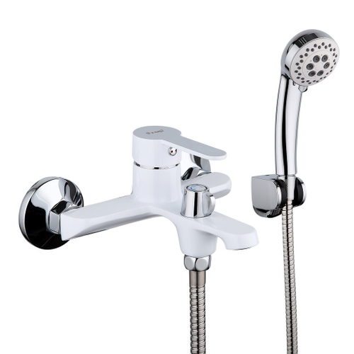 Смеситель для ванны 35к F3241 FRAP (кор. излив, белый/хром, латунь)