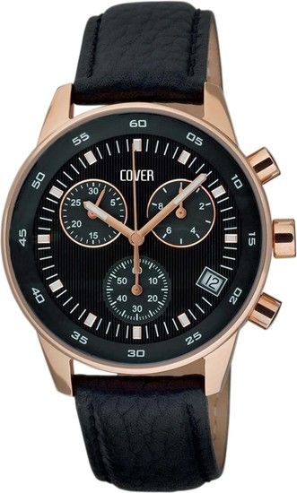 Мужские часы Cover CO52.06 Classic Chronograph, черный циферблат