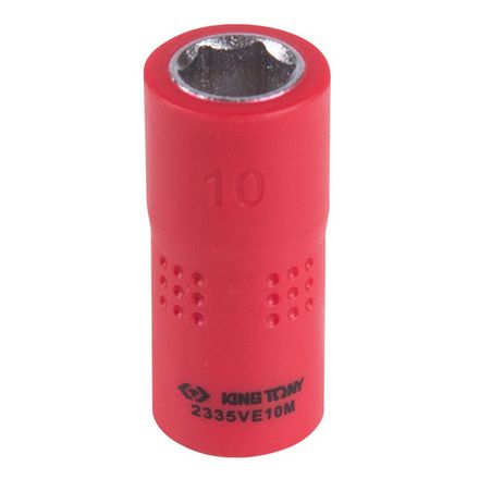Цена на KING TONY (2335VE10M) Головка торцевая диэлектрическая шестигранная 1/4", 10 мм