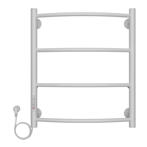 Полотенцесушитель электрический AZARIO VERONA 500/600 4 секции, диммер слева, белый