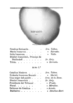 Resurrección. Drama En Tres Actos Y Un Prólogo. Inspirado En La Novela Del Mismo Titulo (Spanish Edition) | Лев Николаевич Толстой