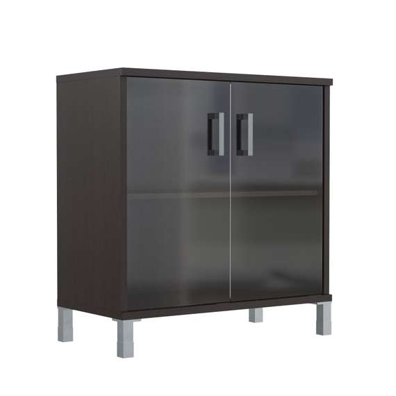 Шкаф низкий со стеклянными дверьми B 410.5  900х450х920 BORN