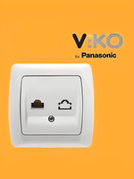 Розетка интернет RJ45 Viko Carmen белая