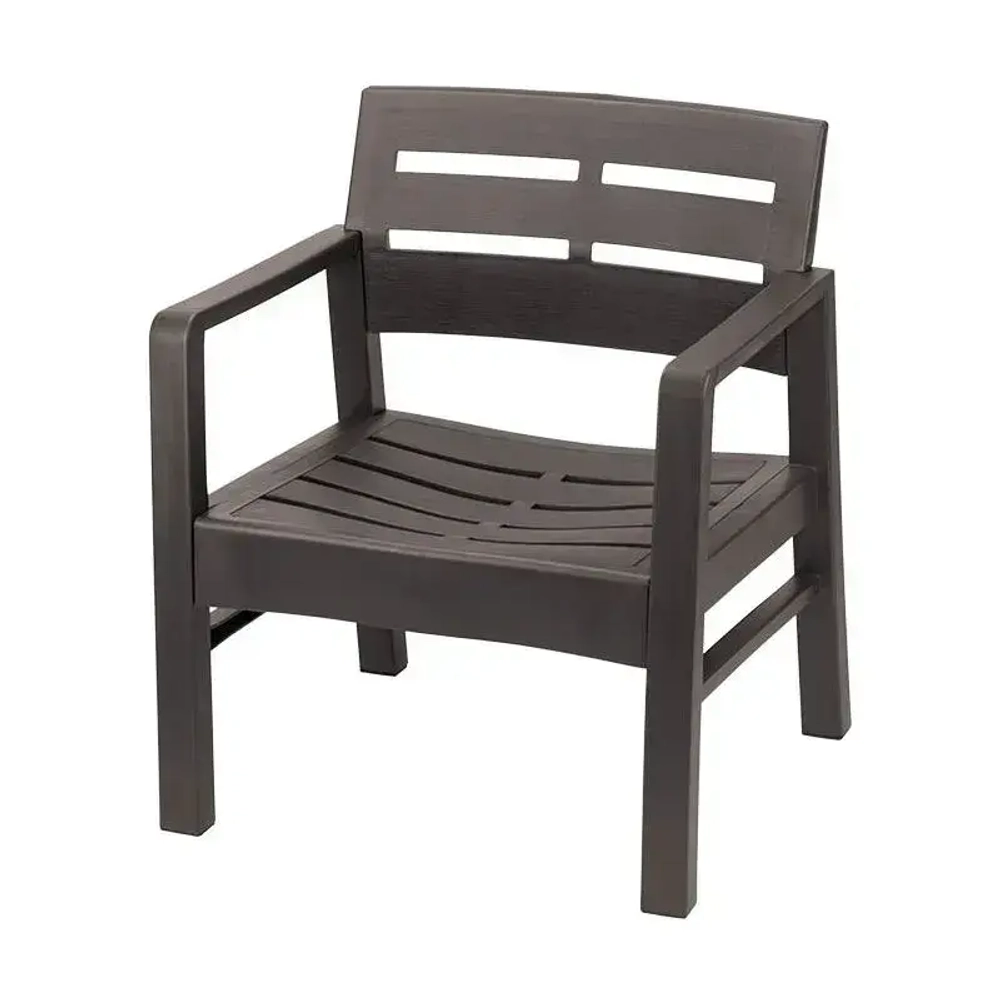 Кресло РЕЙКИ коричневый ротанг