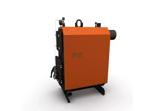 Твердотопливный котел КОД-20ГТ с горизонтальной дымовой трубой (Flames) 25 кВт