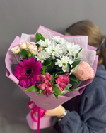 Авторский букет в сиреневой гамме