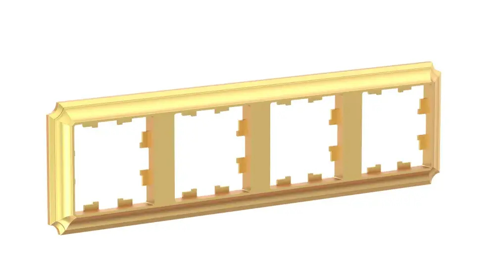 ATLASDESIGN ANTIQUE 4-постовая РАМКА, универсальная, ЗОЛОТО