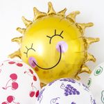 Шар (26"/66 см) Фигура, Солнышко улыбка 1 шт.