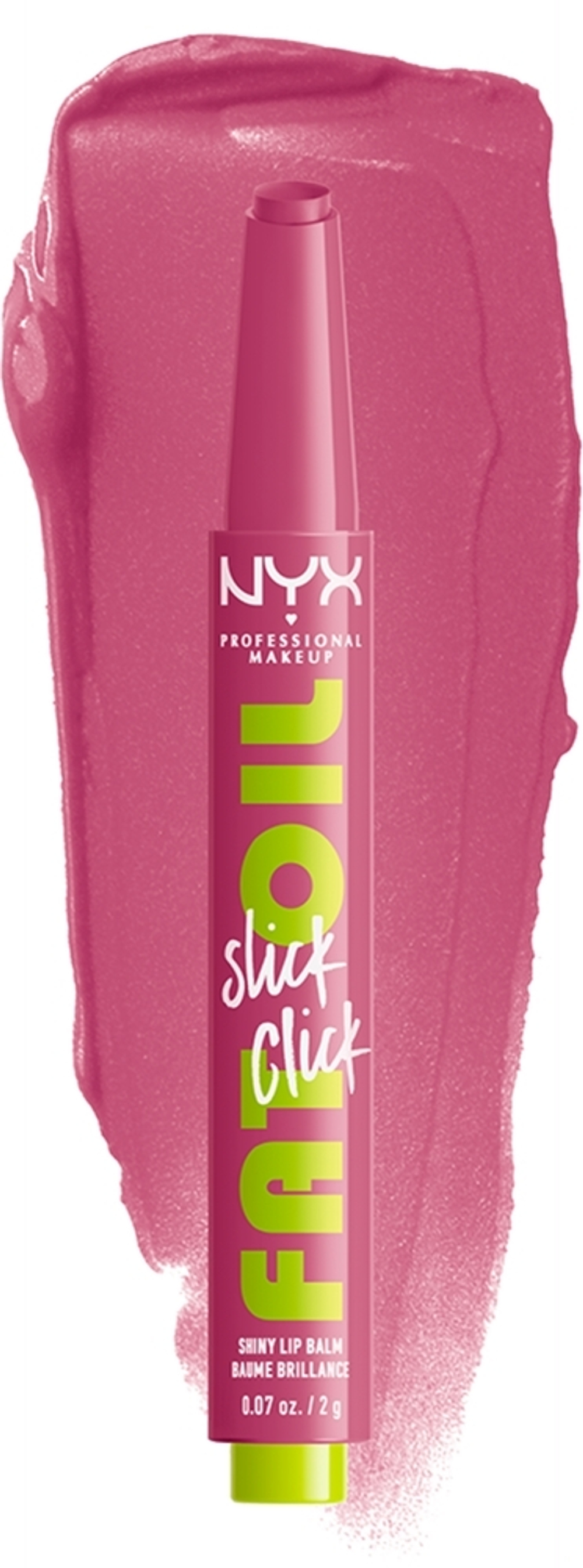 NYX Professional Makeup Fat Oil Slick Click - тонизирующий бальзам для губ, 2 g
