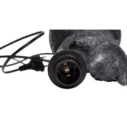 UML-B465 E14 SILVER Светильник настольный декоративный Кот. под лампу Е14. 40W. Механический выключатель. Серебристый. ТМ Uniel