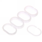Набор колец для шторы в ванную 12шт белые