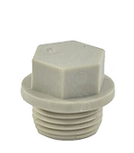 Заглушка (пробка) PP-R серая Дн 20х1/2" НР VALFEX 10163020Г