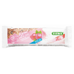 TiTBiT Мюсли Berry с индейкой и брусникой, 40гр