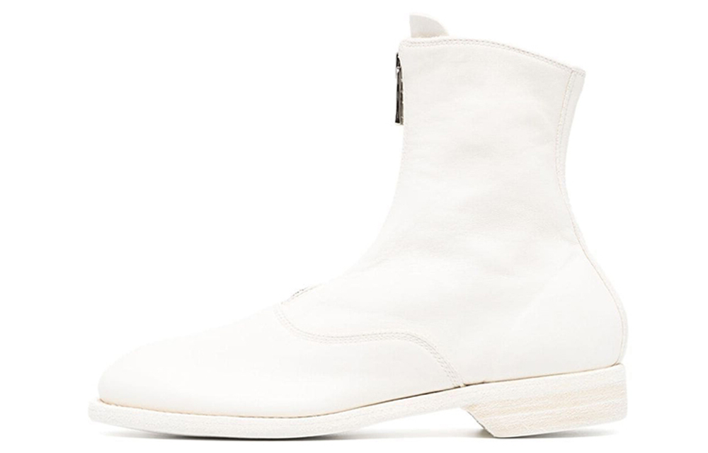 GUIDI Round-toe Leather Boots