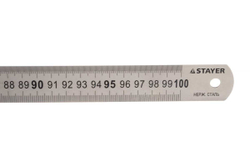 Нержавеющая линейка с двухсторонней гравированной шкалой 1м STAYER PROFI 3427-100_z01