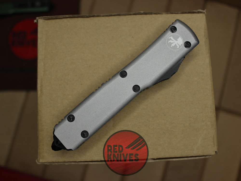 Нож Microtech Ultratech Standard S/E A+++ - серая рукоять, черный клинок