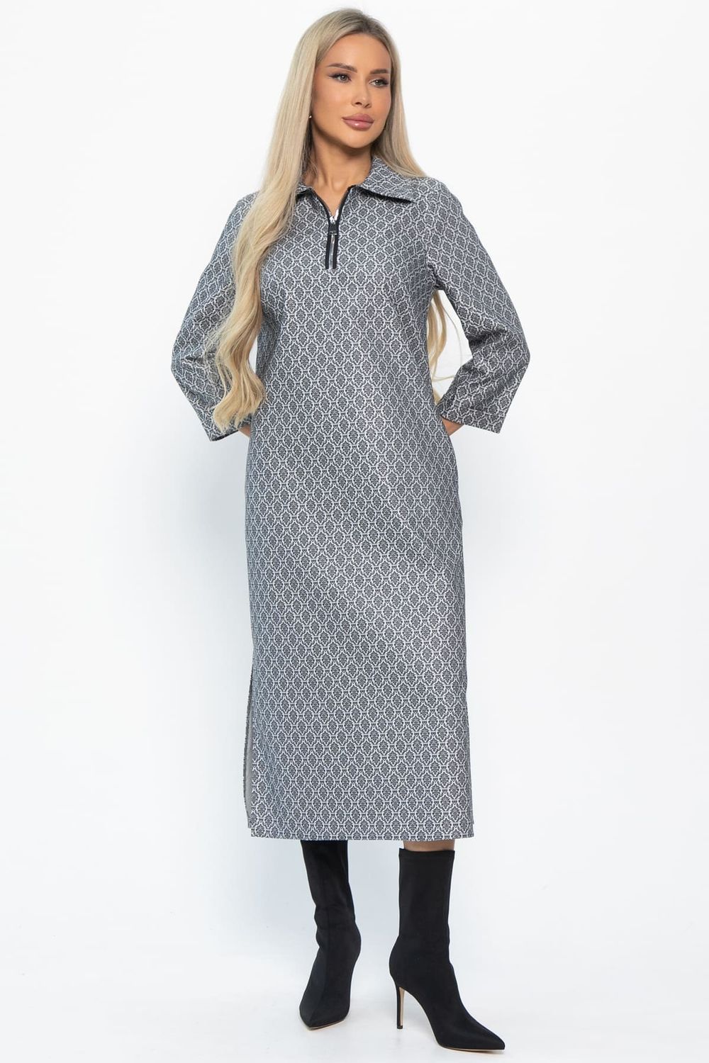 Платье Лоуренс НЬЮ (темно-серое) П14877-18М LT Collection