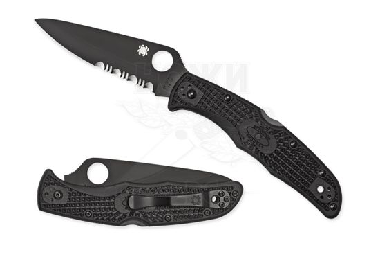 Складной нож Spyderco Endura C10PSBBK c клинком из стали VG-10, рукоять FRN