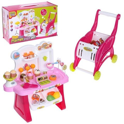 Игровой модуль Счастливый магазин 2 в 1, 41 предмет, световые и звуковые эффекты