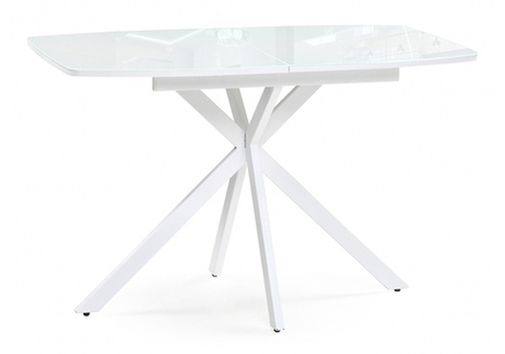 Стол стеклянный Woodville Тамаса 120(150)х70х76 белый