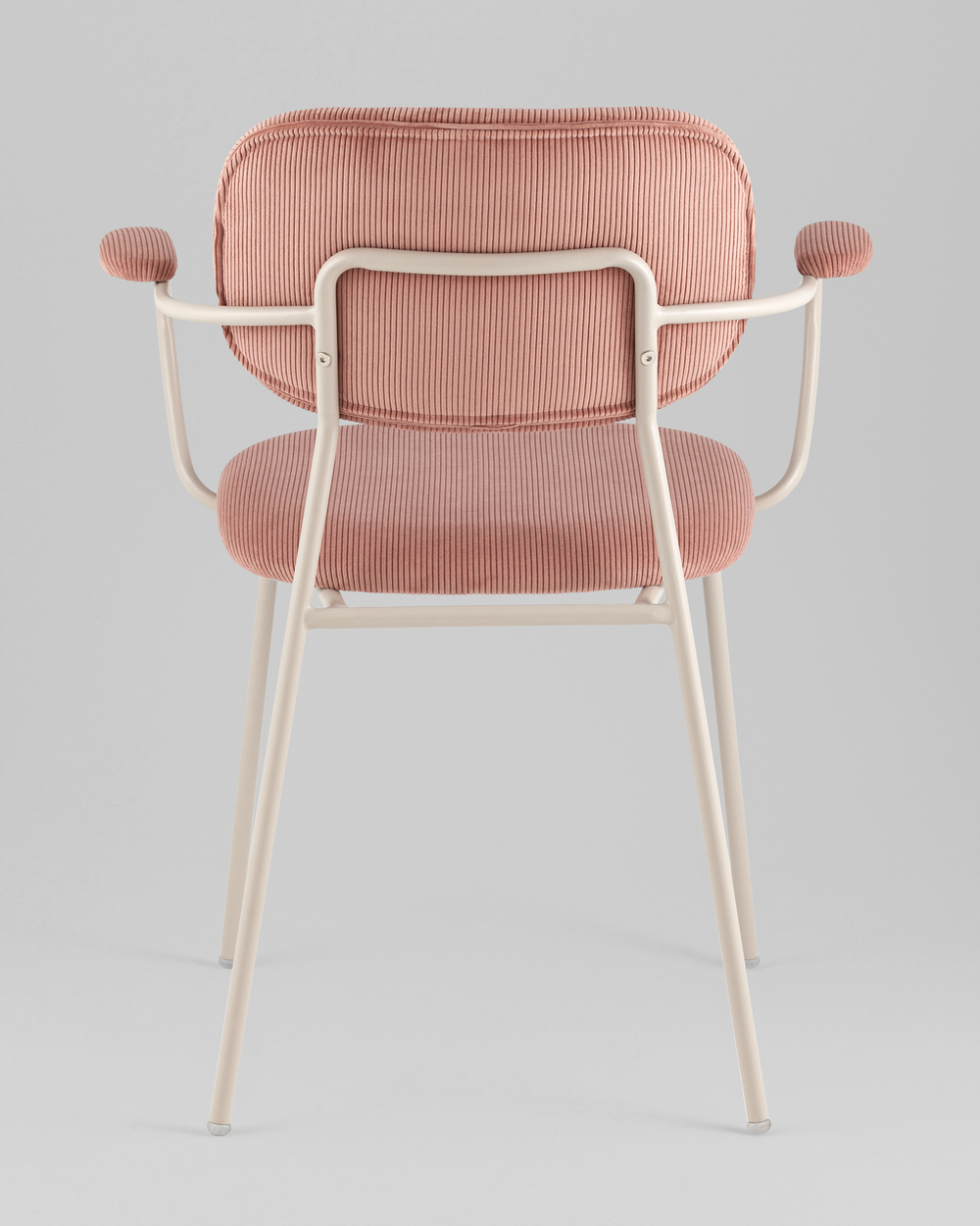 Стул Кэрол пыльно-розовый серые ножки