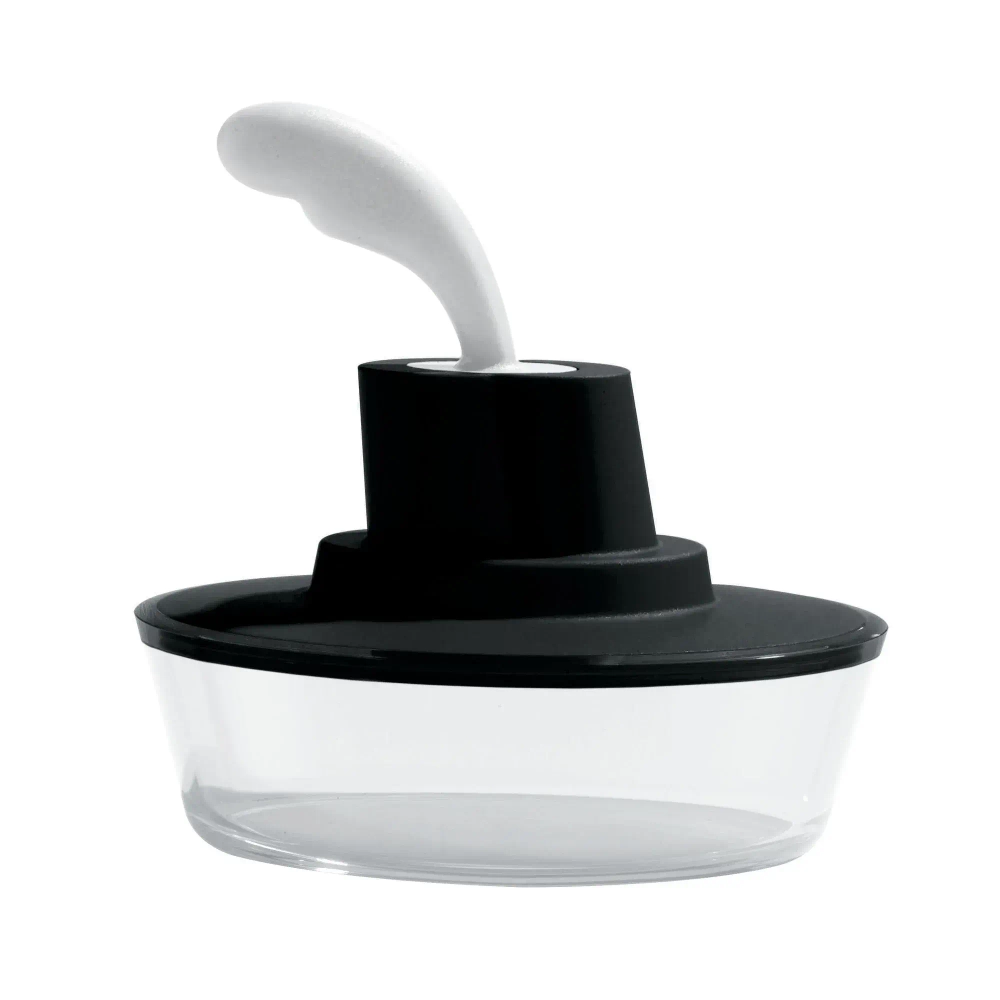 Alessi Масленка в форме корабля, черная