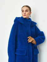 Шуба женская чебурашка тедди эко, SilverFox (арт. S1206rm012pz)