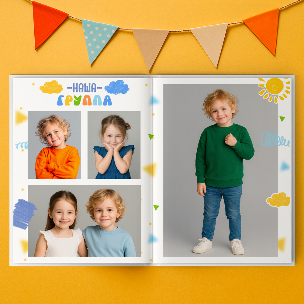 PSD-Шаблон фотокниги "Солнышко"