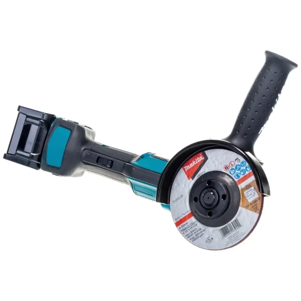 Makita GA012GM201 машина шлифовальная угловая аккумуляторная (2 x 4 Ач, ЗУ)