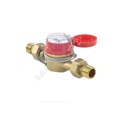 Счётчик г/в и х/в крыльчатый одноструйный Ду 25 Ру16 Qn=3,5 м3/ч 120С L=170мм резьба импульсный В/К ОСВУ ДГ1 исполнение "Нептун" Декаст 75-25-03