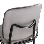 Стул LATITUDE Ror, Double Frame, велюр, черный/серый