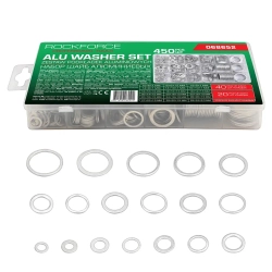 Шайбы алюминиевые, набор 450пр. RockFORCE RF-068652
