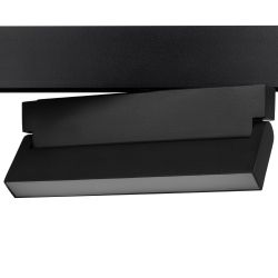 Магнитный трековый светильник ЭРА TRM20-2-22-12W3K BK светодиодный 12Вт 3000К черный для системы NOVA | Магнитные трековые светильники