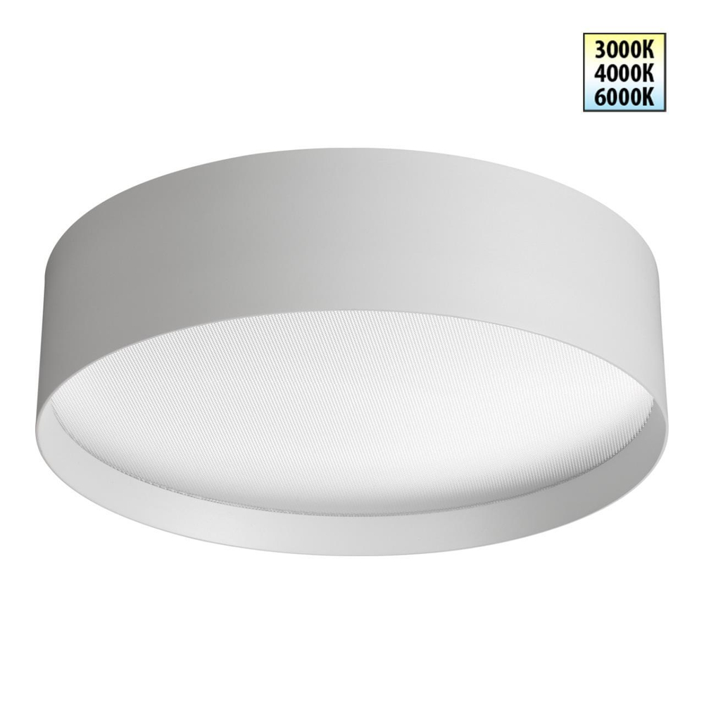 359600 OVER NT25 000 белый Светильник накладной светодиодный с переключ. цв. температуры IP20 LED 36W 220-240V 3000К\4000К\6000К ORBIS