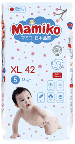 Подгузники Mamiko XL (от 13 кг) 42 шт