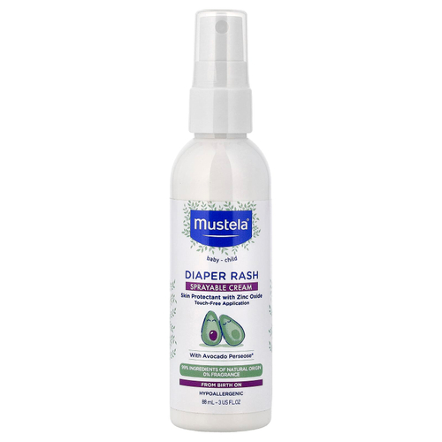 Mustela, крем от опрелостей для детей, без отдушки, 88 мл (3 жидк. унции)