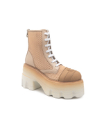 Кожаные ботильоны на платформе polacco Casadei - бежевый(2R450X0701C2351)