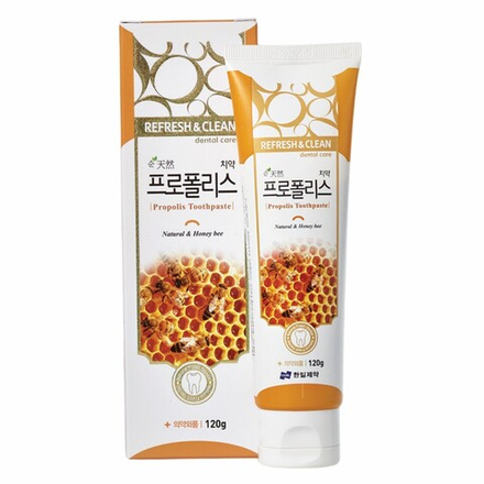 Hanil Зубная паста c прополисом / Refresh & Clean Dental Clean Propolis toothpaste, 120 г