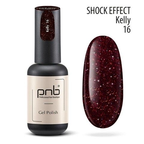 Гель-лак светоотражающий SHOCK EFFECT PNB 16 Kelly 8 ml UV/LED